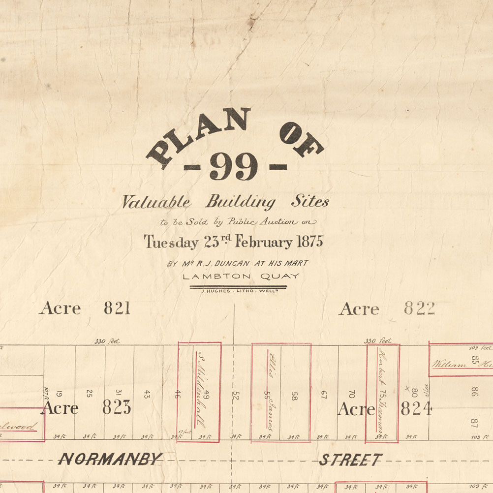 Newtown subdivision plan (1875)