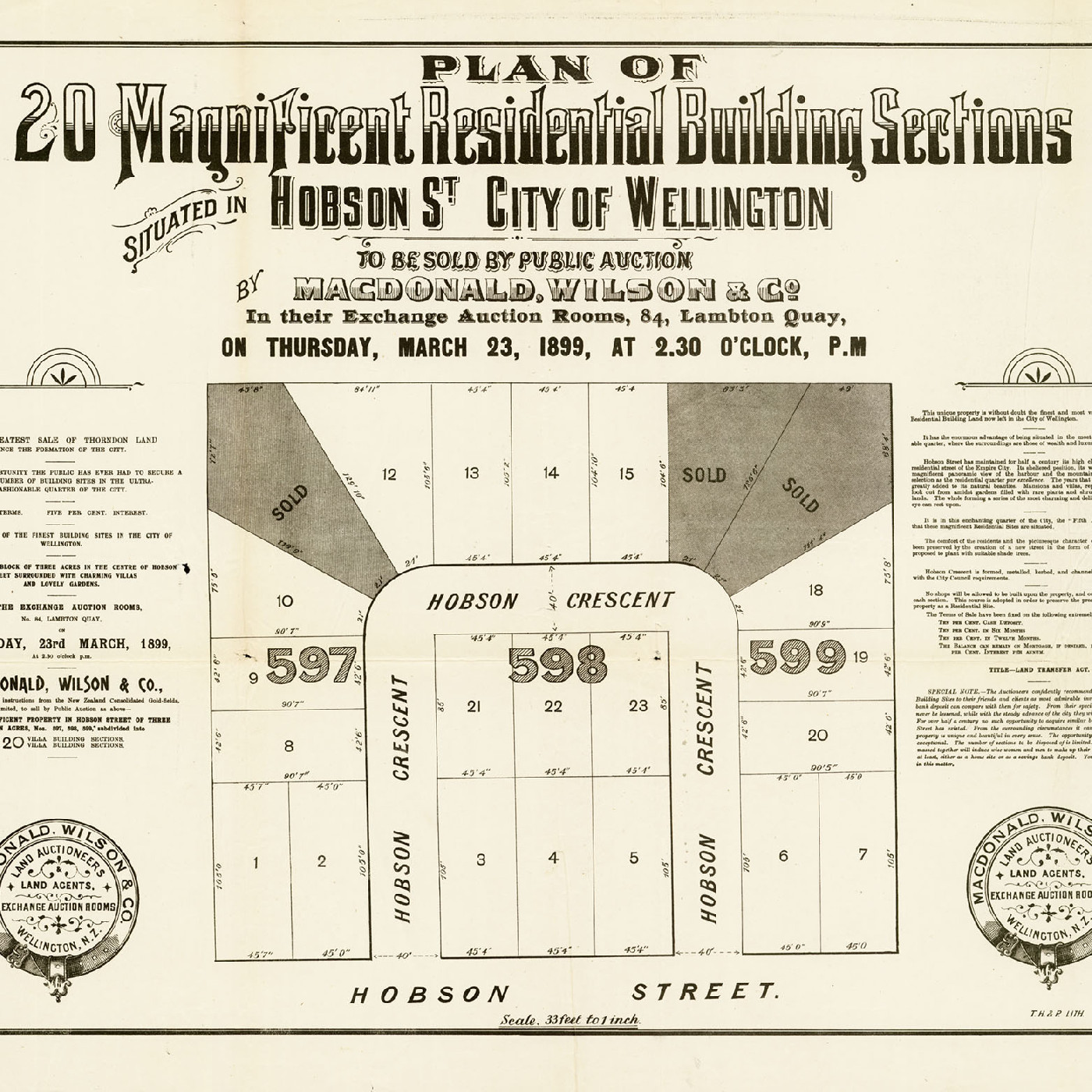 Hobson Crescent Subdivision Plan (1899)