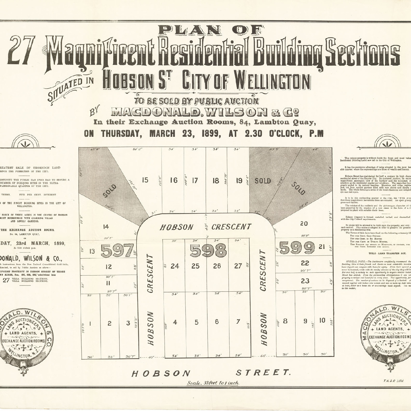 Hobson Crescent Subdivision Plan (1899)