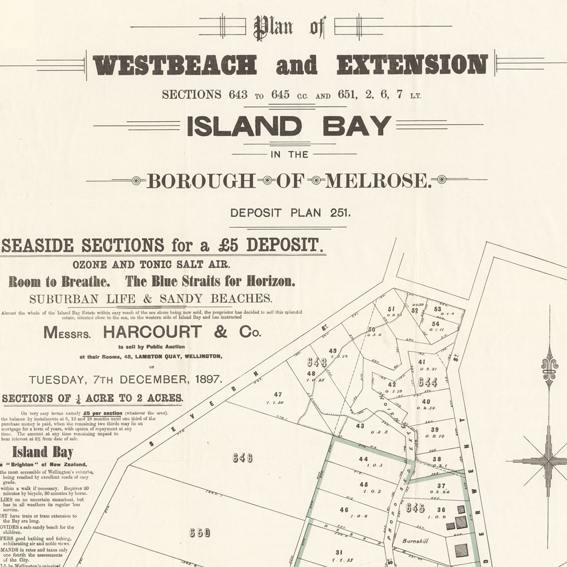 Island Bay Subdivision Plan (1897)
