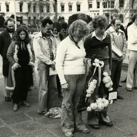 Wreath laying at the Wellington Cenotaph