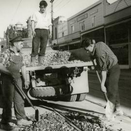 Roadworks on Manners Street