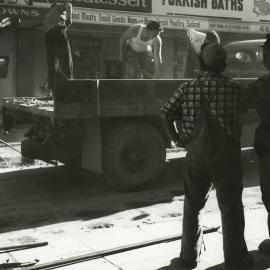 Roadworks on Manners Street