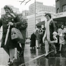 Crossing Bowen Street on Lambton Quay
