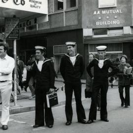 Sailors on Lambton Quay