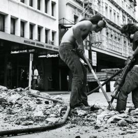 Roadworks on Lambton Quay