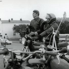 Motorcyclists in Newtown