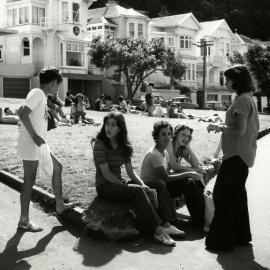 Teenagers in Oriental Bay