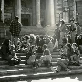 1975 Māori Land March protest at Parliament