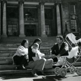 A family at Parliament