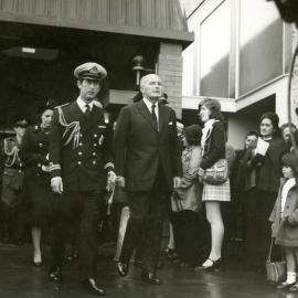 Prince Charles and Jack Marshall at the funeral of Norman Kirk
