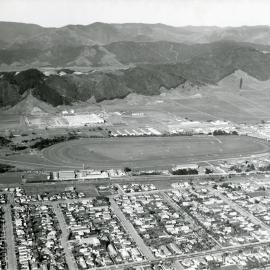 Aerial view of Trentham, 1973
