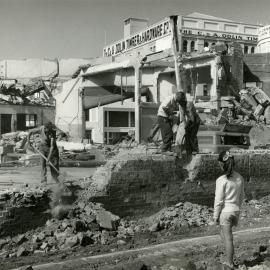 Demolition of the former tramways power station, Wakefield Street