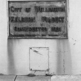 Plaque, Kelburn Viaduct