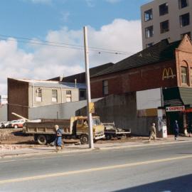Demolition of buildings in Courtenay Place