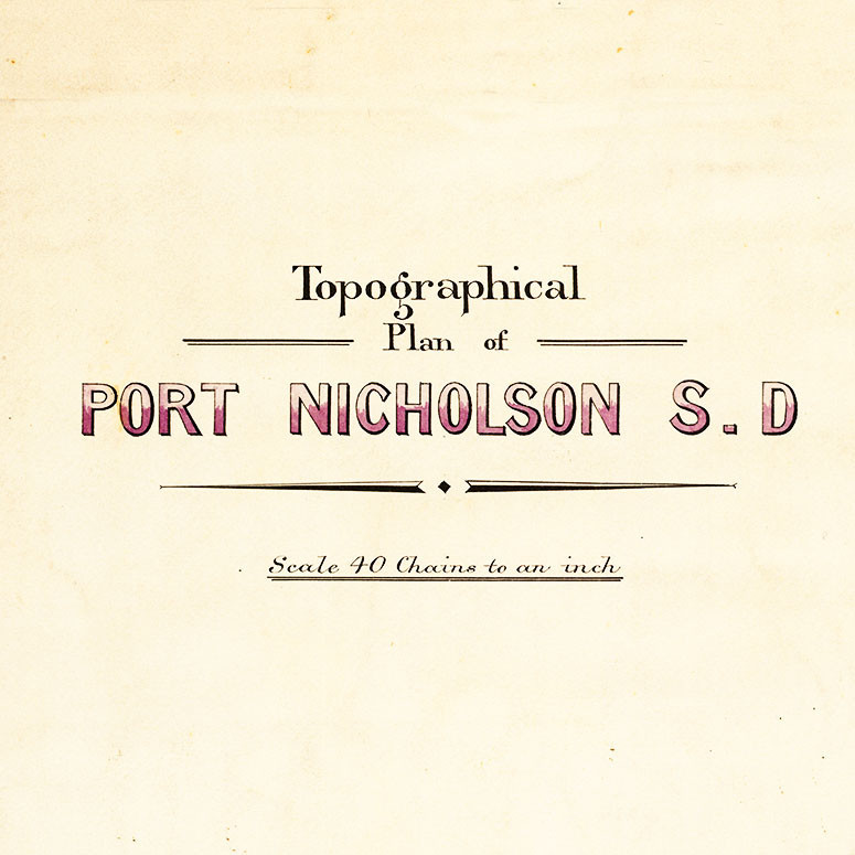 Topographical Plan of Port Nicholson S.D [including Māori names and features, 1897]