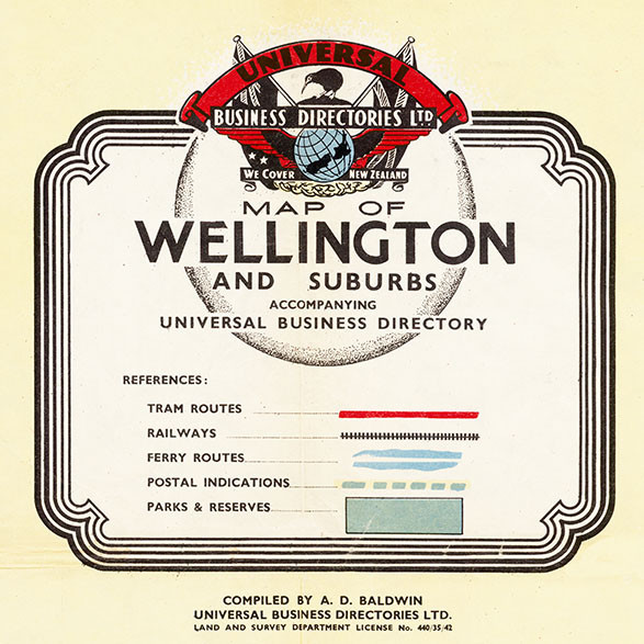 Map of Wellington and Suburbs [c. 1950]