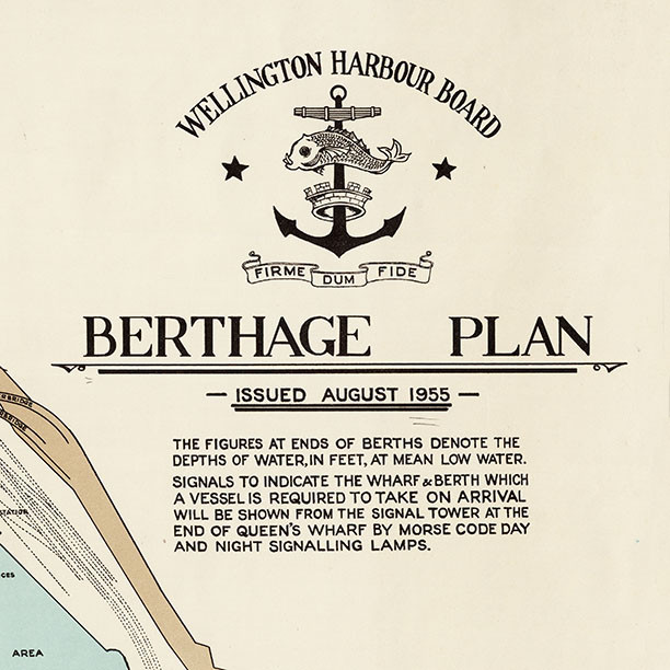 Wellington Harbour Board Berthage Plan [1955]