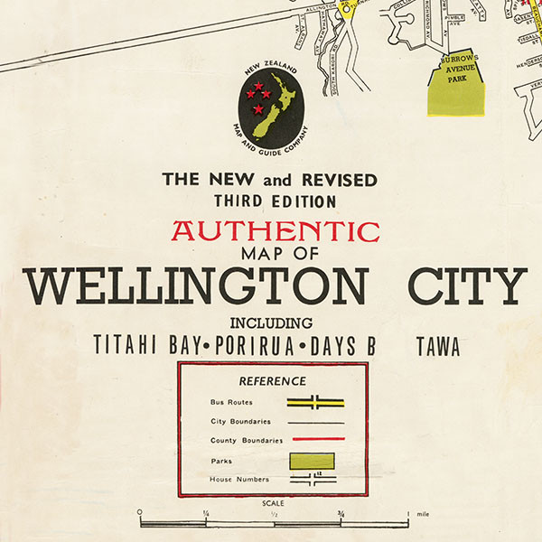 Authentic Map of Wellington City [c. 1960]
