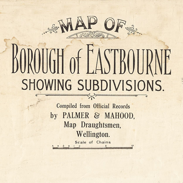 Map of Borough of Eastbourne showing subdivisions 