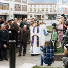 Ceremony at Te Aro Park for the 140th anniversary of the first Methodist service