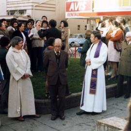Ceremony at Te Aro Park for the 140th anniversary of the first Methodist service