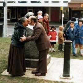 Ceremony at Te Aro Park for the 140th anniversary of the first Methodist service