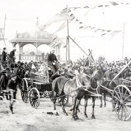Laying of Fire Station foundation stone, Cuba Street