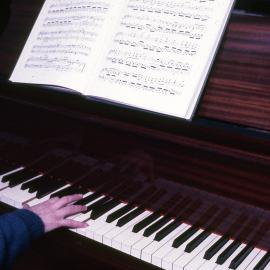 Piano at the library