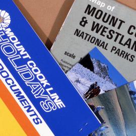 Travel brochures at the library