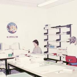 Library staff workroom