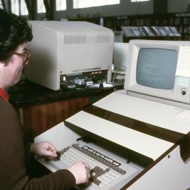 Central Library staff computer