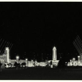 Centennial Avenue as seen from the main entrance at the Centennial Exhibition