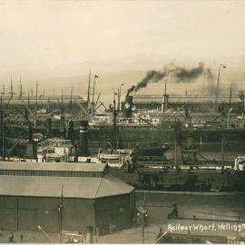The northern wharves of Wellington harbour