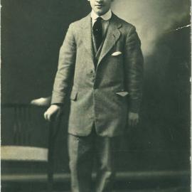 Postcard of a young man