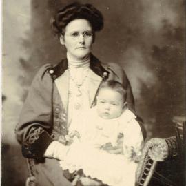 Portrait of woman and child