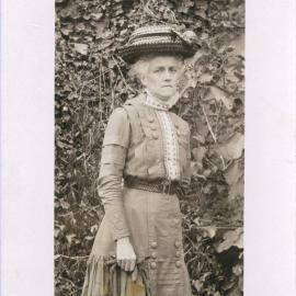 Postcard of a woman
