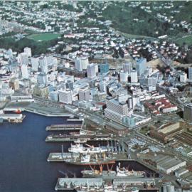 Aerial view of central Wellington