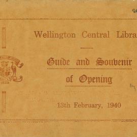 Wellington Central Library Guide and Souvenir of Opening
