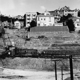 Motorway under construction around Clifton Terrace