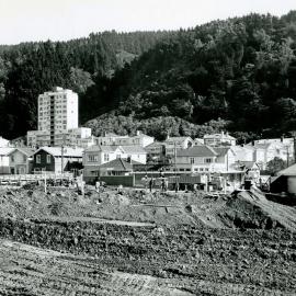 Excavation of the Thorndon motorway trench