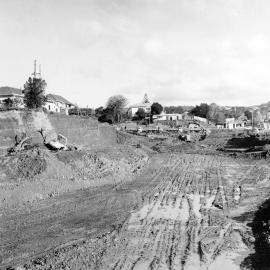 Thorndon motorway trench under excavation