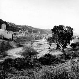 Wellington Urban Motorway under construction