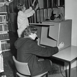 Newspaper stacks, Wellington Central Public Library