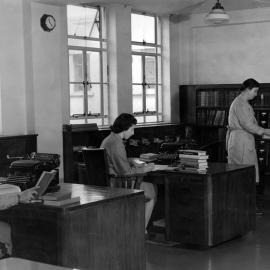 Cataloguing room, Wellington Central Public Library