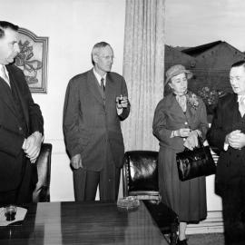 Frank Kitts, councillors & staff