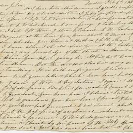 Letter from Octavius Hadfield to his sister Julia, February 1838