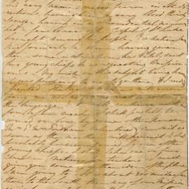 Fragment of a letter from Octavius Hadfield