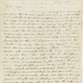 Letter from Octavius Hadfield to his brother George, October 1844