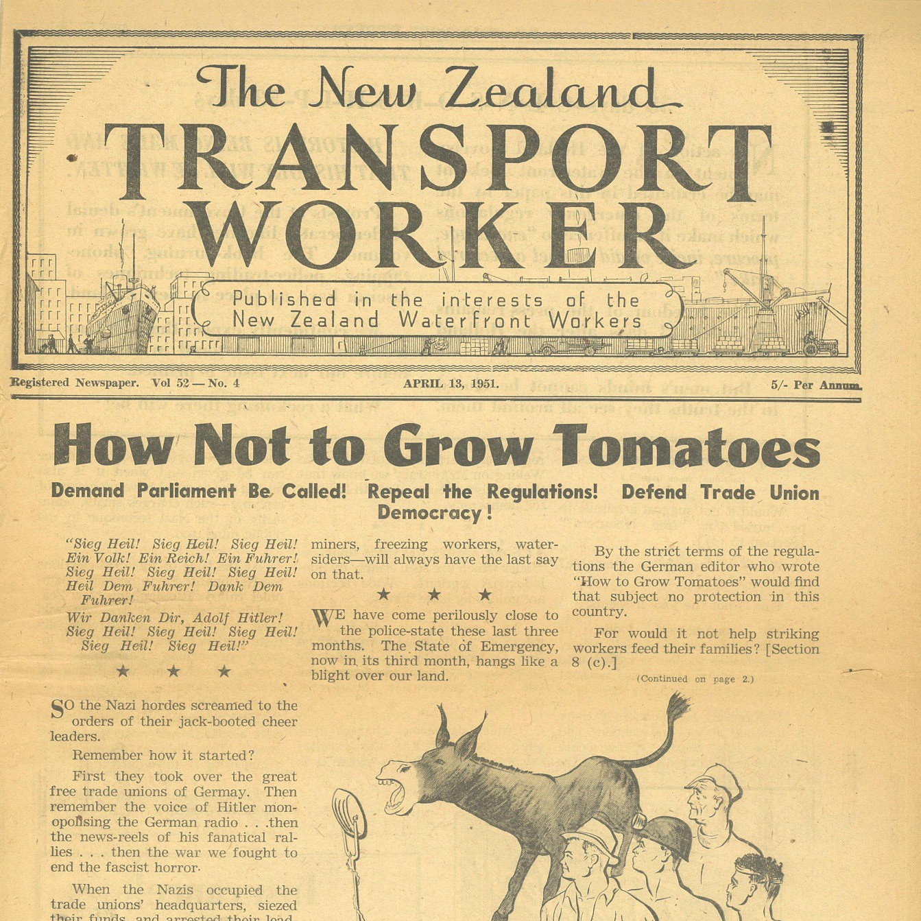 The New Zealand Transport Worker : How not to grow tomatoes